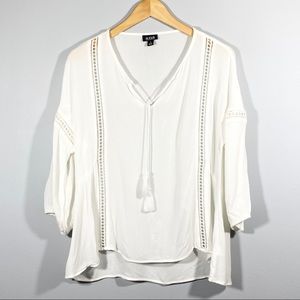A.N.A  Women’s boho chic peasant top Sz Sm
